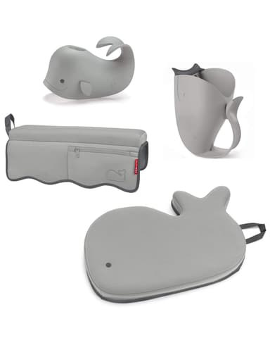 Skip Hop Moby Baby Bath Essentials Set, Grey