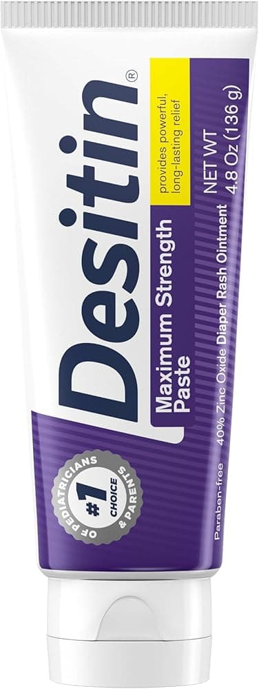 Desitin Maximum Strength Baby Diaper Rash Cream, 4.8 oz