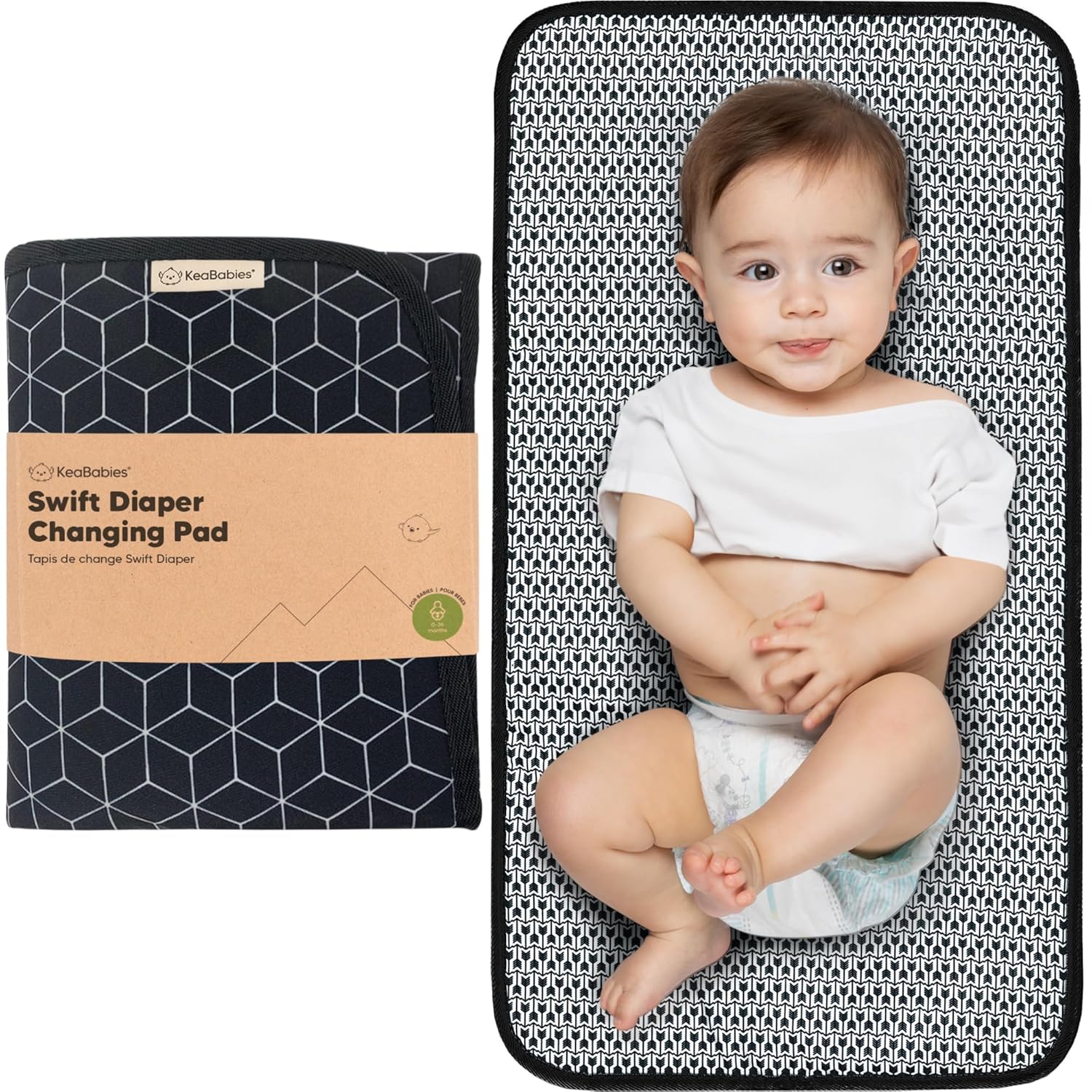 KeaBabies Portable Diaper Changing Pad